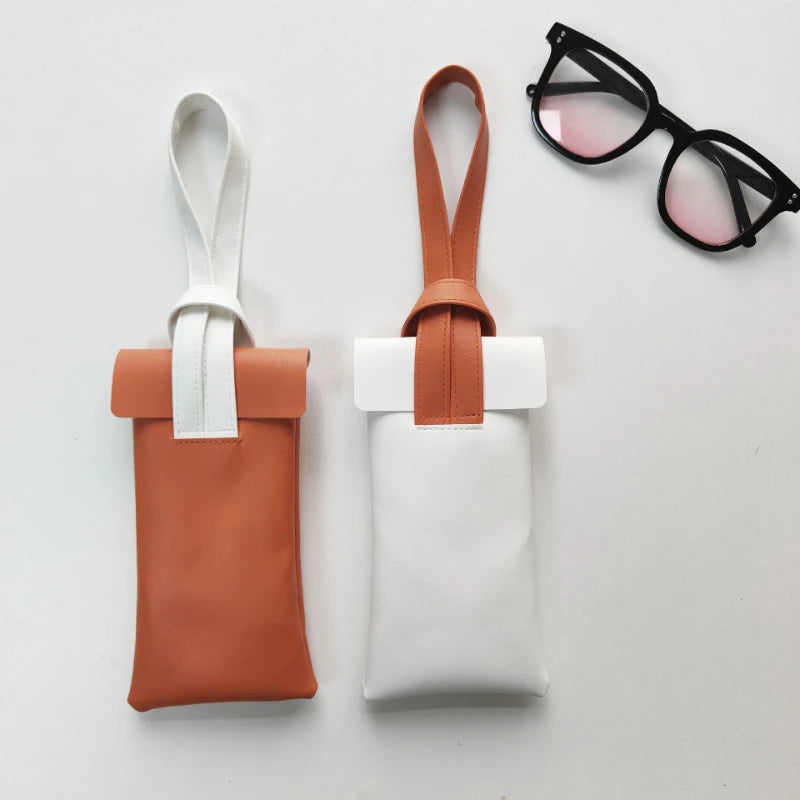 Contrast Portable Dustproof Eyewear Pouch Qme