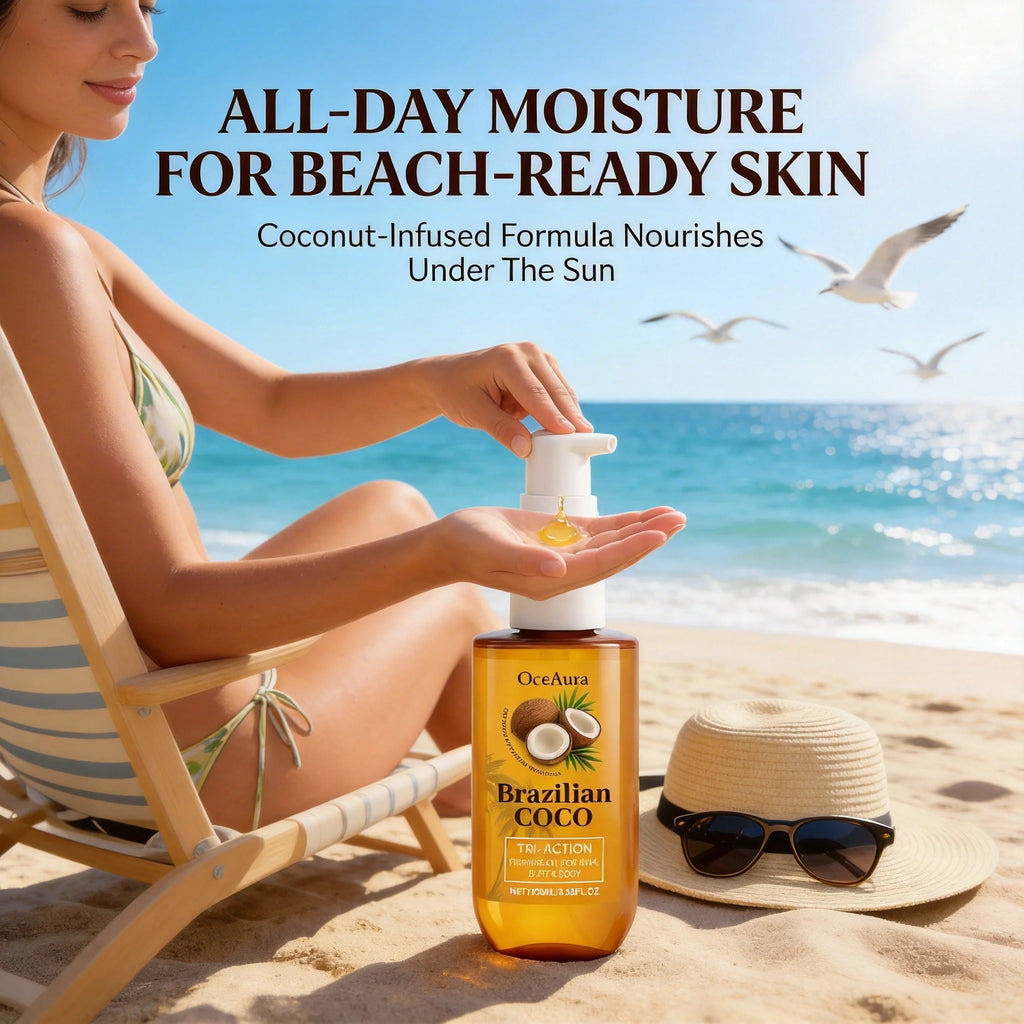 Coconut Essential Oil Brightening Skin Moisturizing Smooth Improve Rough Reduce Fine Lines Firming Lifting Tightening Body Oil Qme