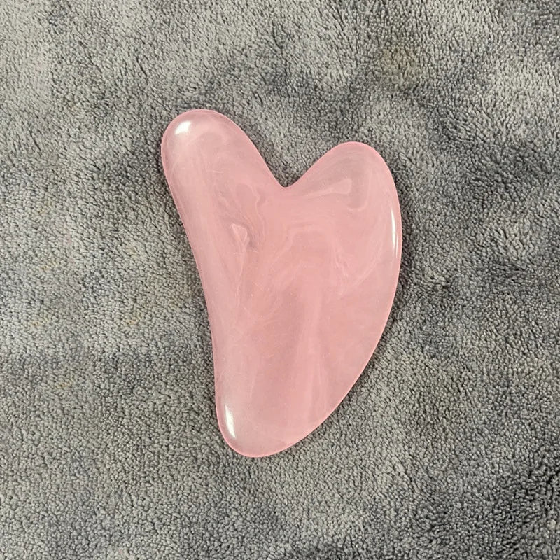 Guasha Massage Stone Body Massage Tool Beeswax Guasha Scraping Facial Scrapping Plate Neck Care SPA Massage Beauty Healty Tool Qme Pink