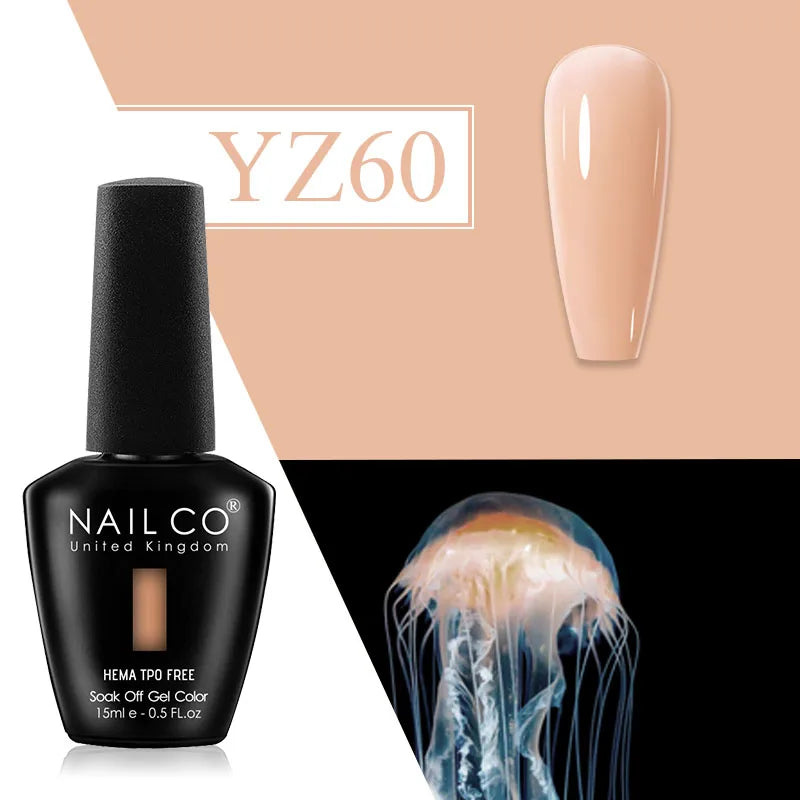 NAILCO Plum Gel Nail Polish Matte Coat Autumn Winter Semi Permanent