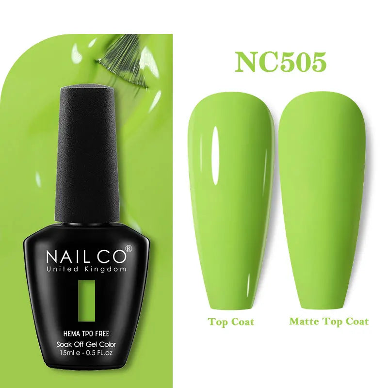 NAILCO Coat Base Gel Nail Polish Nails Art Semi Permanent Lacquer Qme