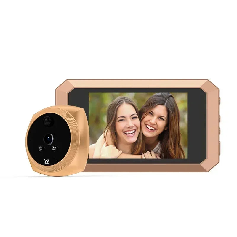 HD Digital Smart Photo Video Door Viewer Camera, 3.5 Inch Wide Angle, Motion Detection Home Security Doorbell Qme