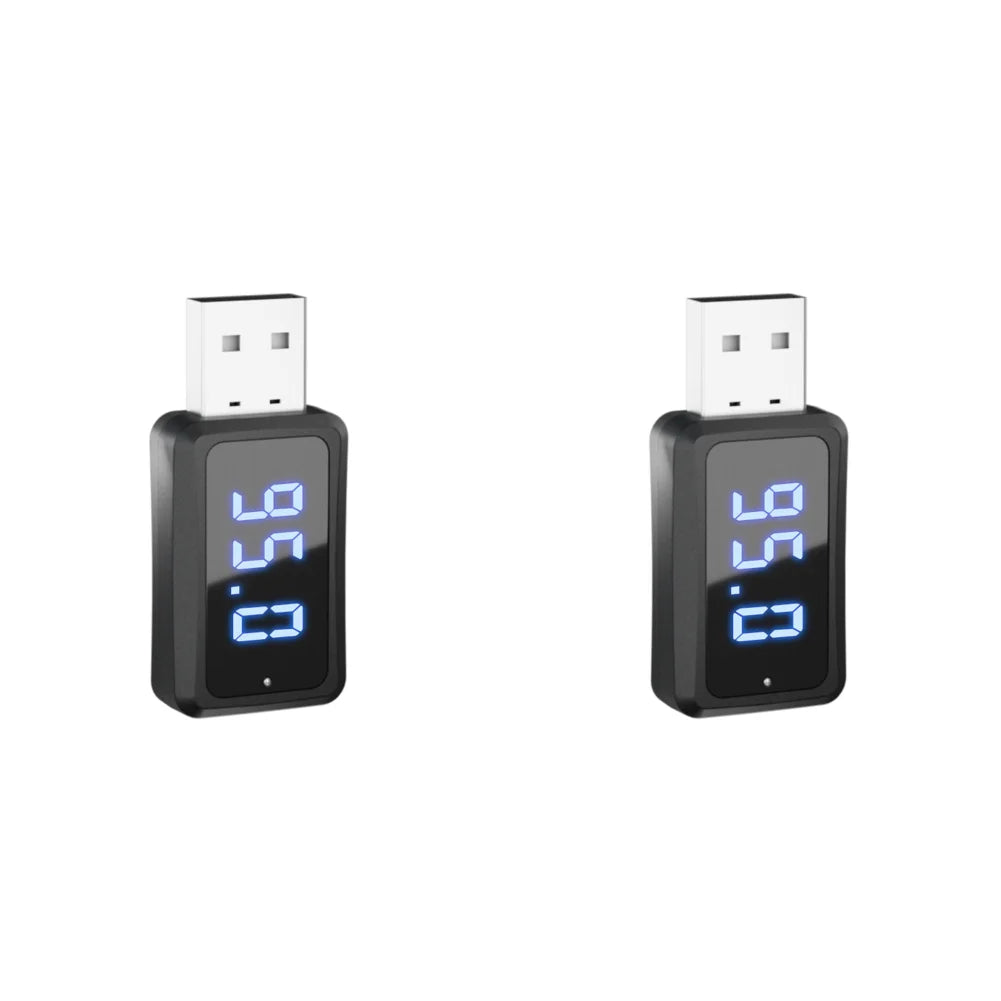 FM02 Auto Audio Wireless Adapter Portable Audio Receiver Transmitter Handsfree Call Bluetooth-Compatible Auto Accessories Qme 2pcs FM02