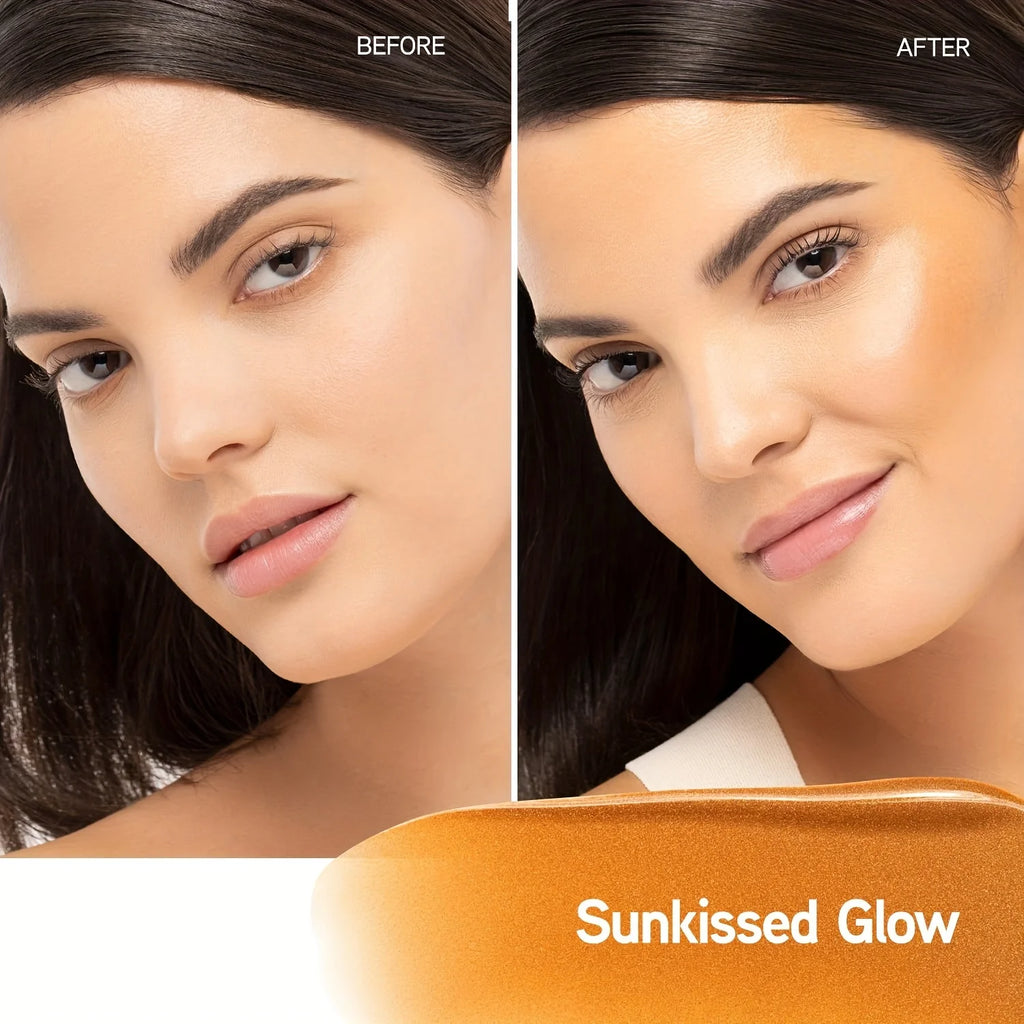 GZE BUTTER GLOW BRONZING SERUM Innovative Skincare Bronzing Drops for Radiant, Sunkissed Complexion - Sunkissed Glow ﻿ Qme