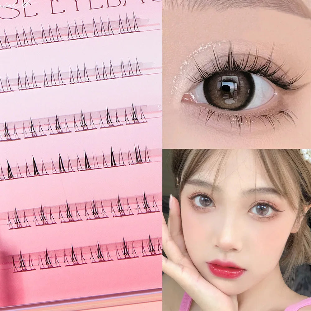 Sunflower Little Cat Lower Eyelashes BQI Eye Makeup Self Adhesive Qme