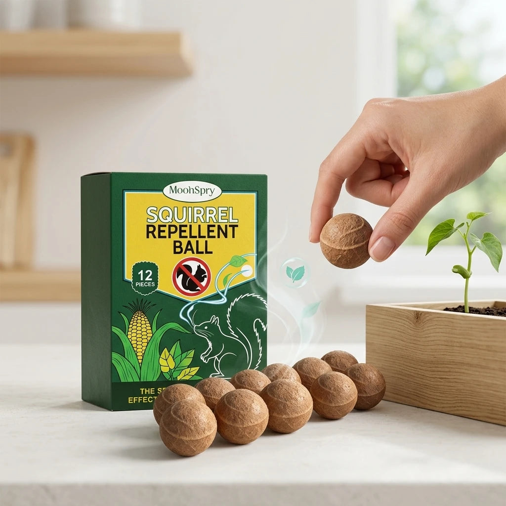 Squirrel Repellent Balls Drive Away Squirrels Reduce Disturbance Persistent Odor Emission Natural Peppermint Wildlife Repellents Qme