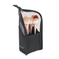 Stand Cosmetic Bag Women Clear Zipper Makeup Travel Female Brush Qme Black CN