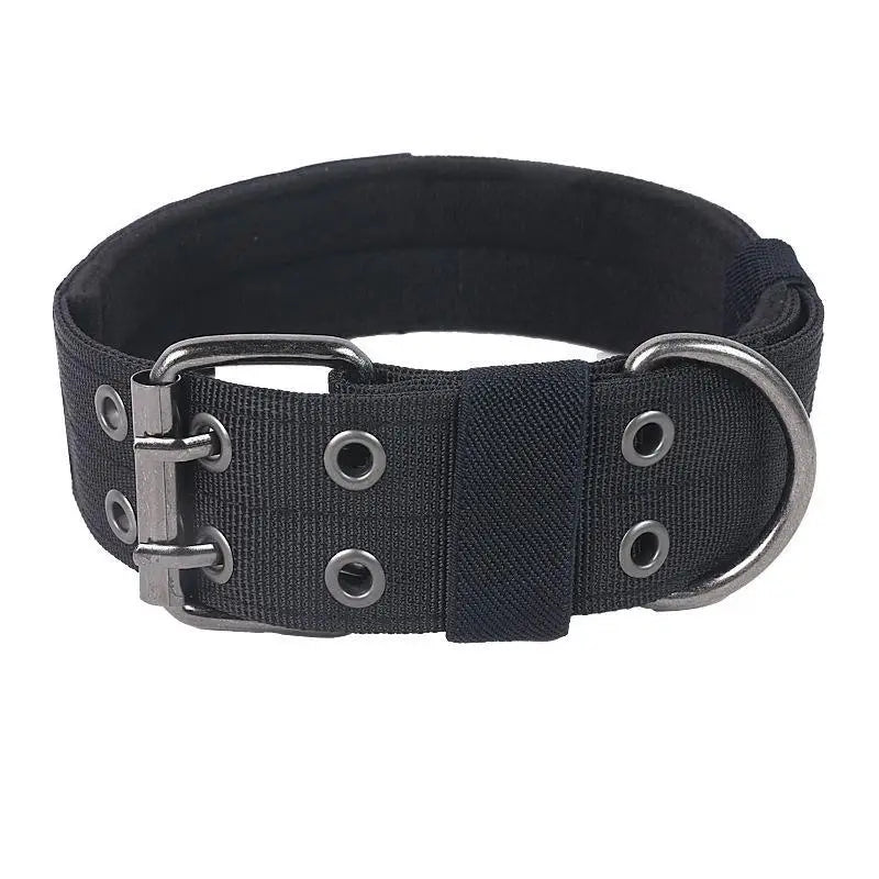 Heavy Duty Nylon Dog Collar Adjustable Buckle High Tensile Strength For Large Dogs Walking Training Hiking Qme XL D
