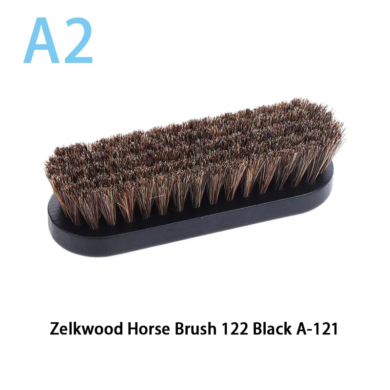 Polishing And Cleaning Brush Horse Hair Wood Brush Leather Shoe Care And Cleaning Shoe Brush Qme style 2