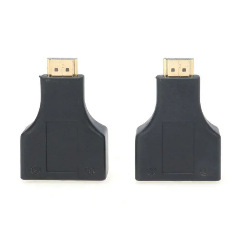 ESCAM HDMI-compatible Over RJ45 CAT5e CAT6 UTP LAN Ethernet Balun Extender Repeater - 1080p3D HD Dropshipping Qme