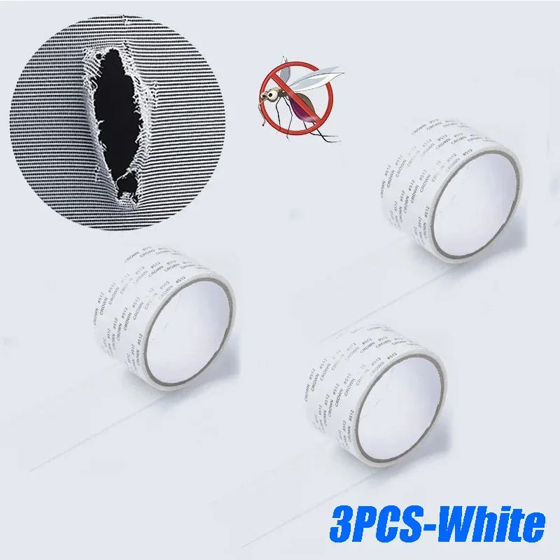 1ps Easy-to-Apply Waterproof Window Screen Repair Tape – Keep Mosquitoes Out with Our Anti-Insect, Self-Adhesive Mesh Patch Qme 3PCS-WHITE