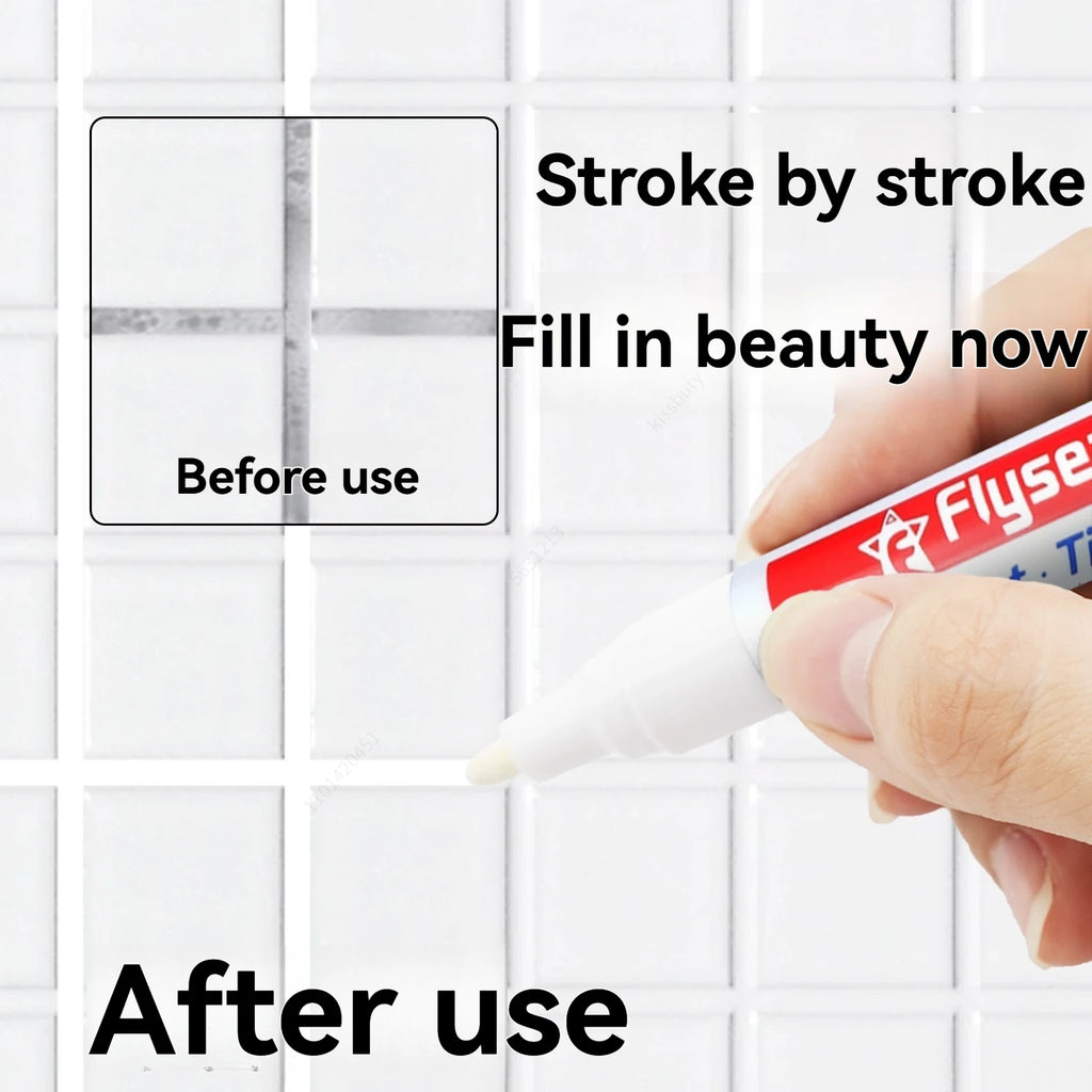 10/20Pcs Waterproof Grout Pen Tile Marker Wall Seam Pen for Tile Floor Bathroom Kitchen Decontamination Seam Repair Tools Qme