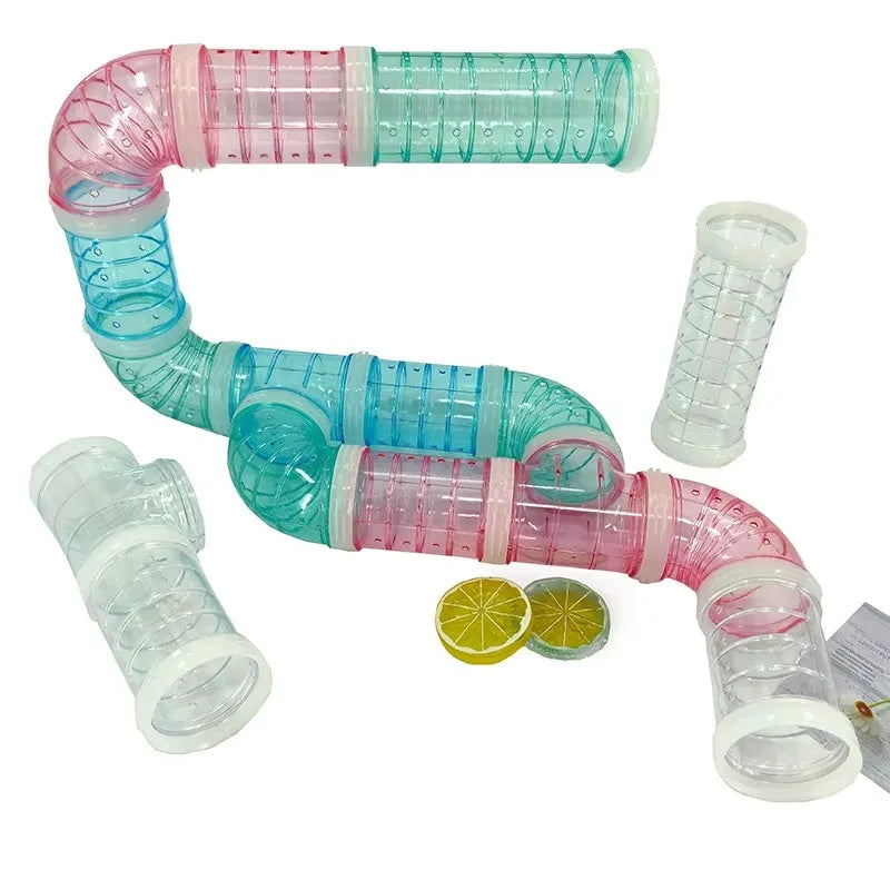 U-shaped Plastic Pipe Toy Hamster Cage Modified External Tunnel Qme