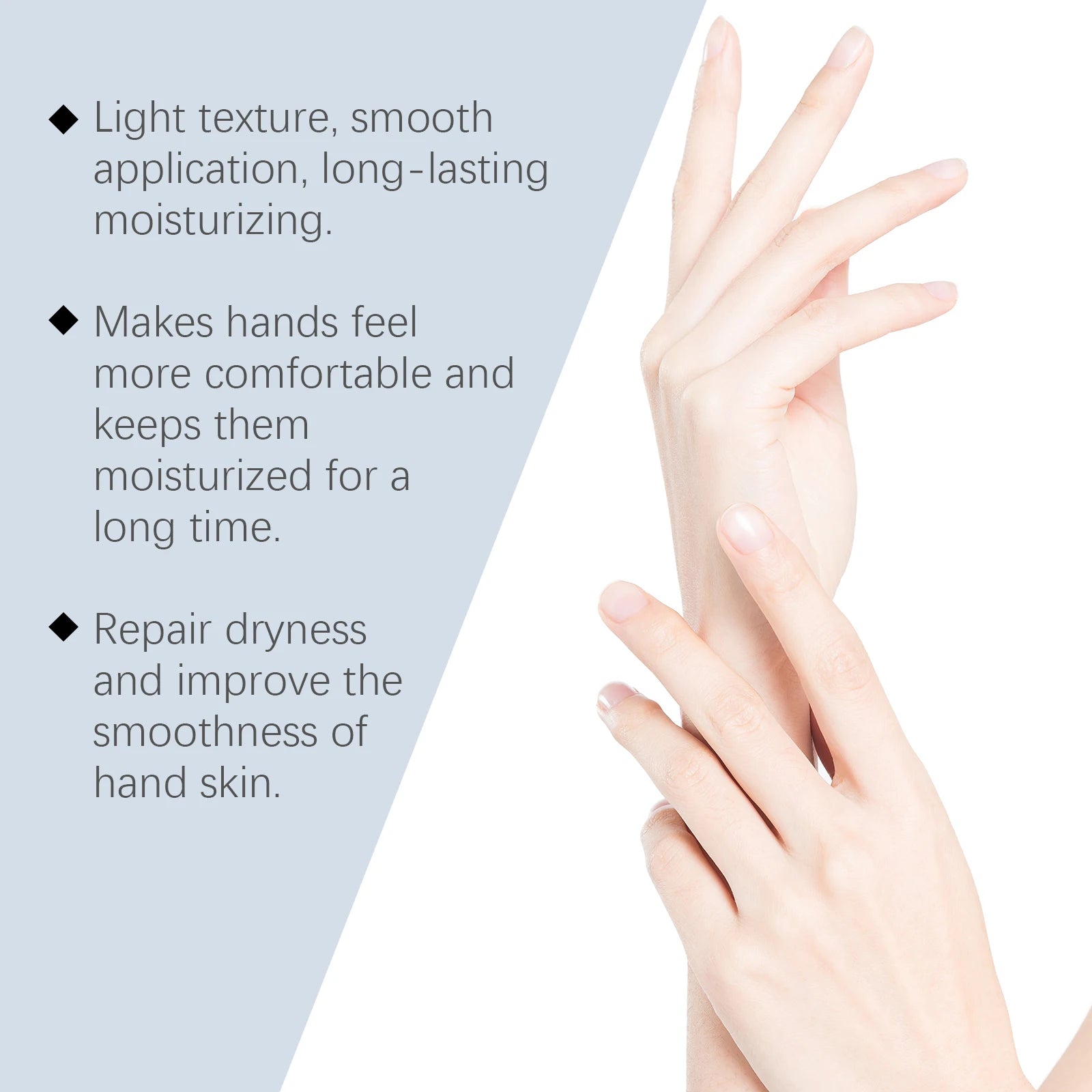 Shea Butter Hand Lotion Moisturizing Nourishing Fade Fine Lines Soft Smooth Skin Non Greasy Fast Absorbing for Dry Cracked Hands Qme