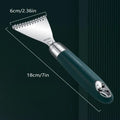 CC11Fish Skin Peeler Stainless Steel Fish Scale Scraper Non-slip ABS Qme A