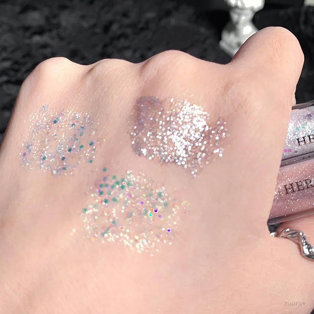 Glitter Highlighter Liquid Eye Shadow Eyeliner Durable Waterproof Gold Shimmer And Shine Eye Silkworm Pencil Makeup Beauty Tool Qme