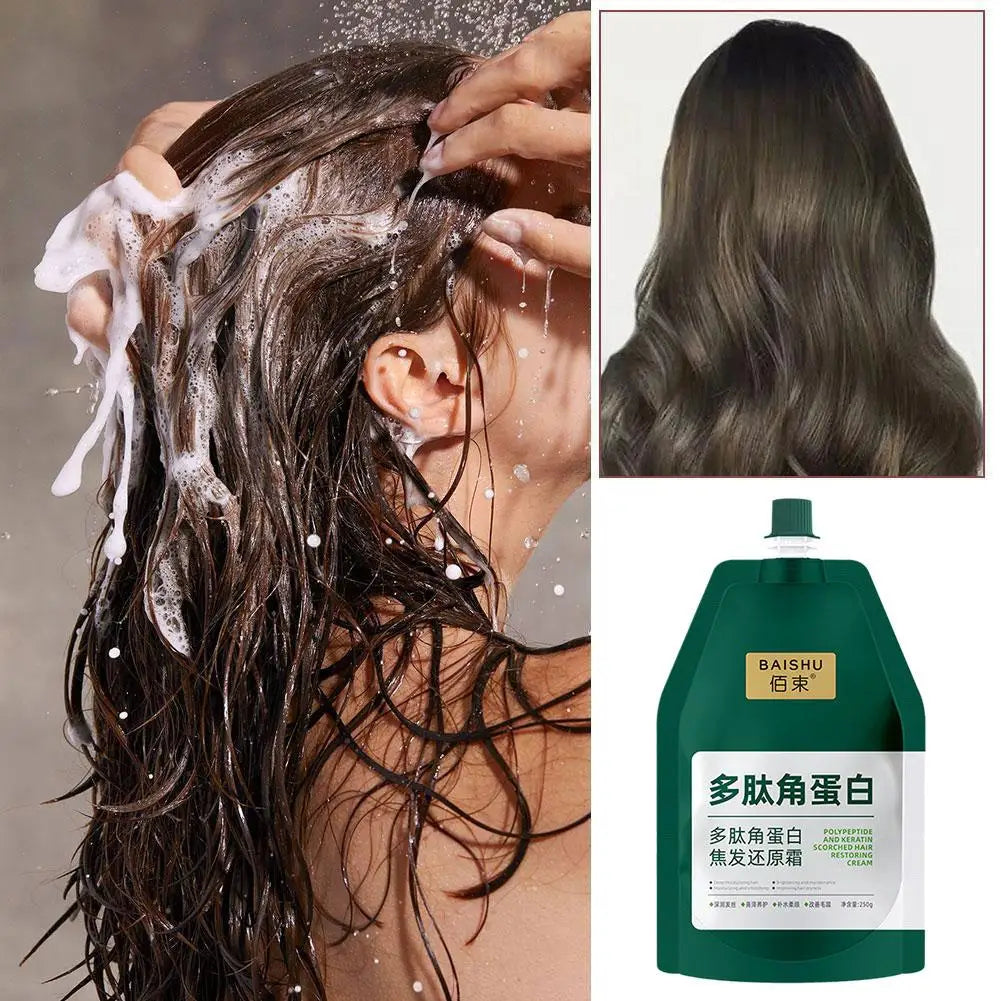 Collagen Hair Mask Polypeptide Peptide Keratin Oil Control Qme
