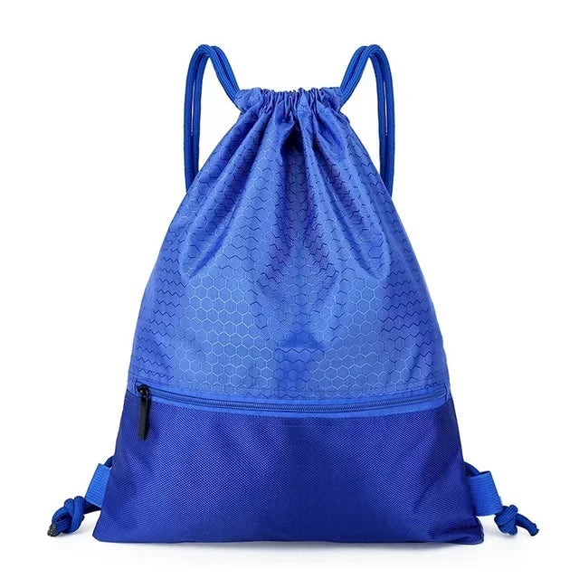 Outdoor Sports Waterproof Backpack Portable Folding Bag Student Qme Blue