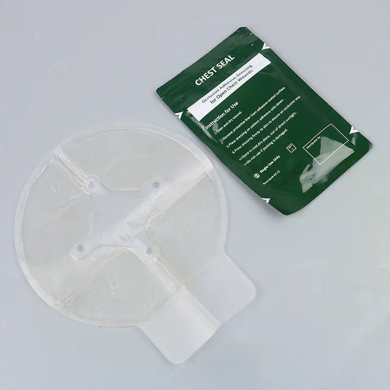 Safety Survival Emergency Trauma Sticker Chest Seal Vented First Aid Qme