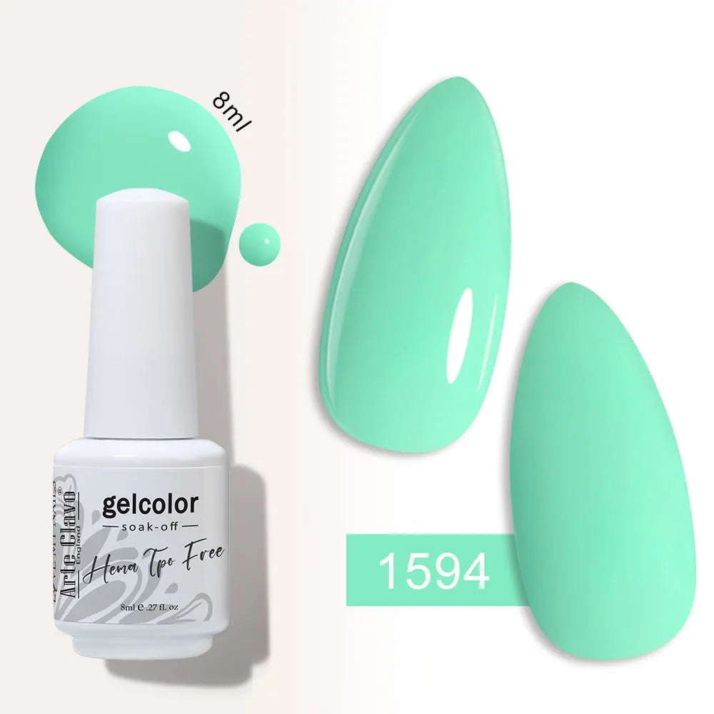 Arte Clavo Semi-permanent Gel Nail Varnish 180 Colors Semipermanent