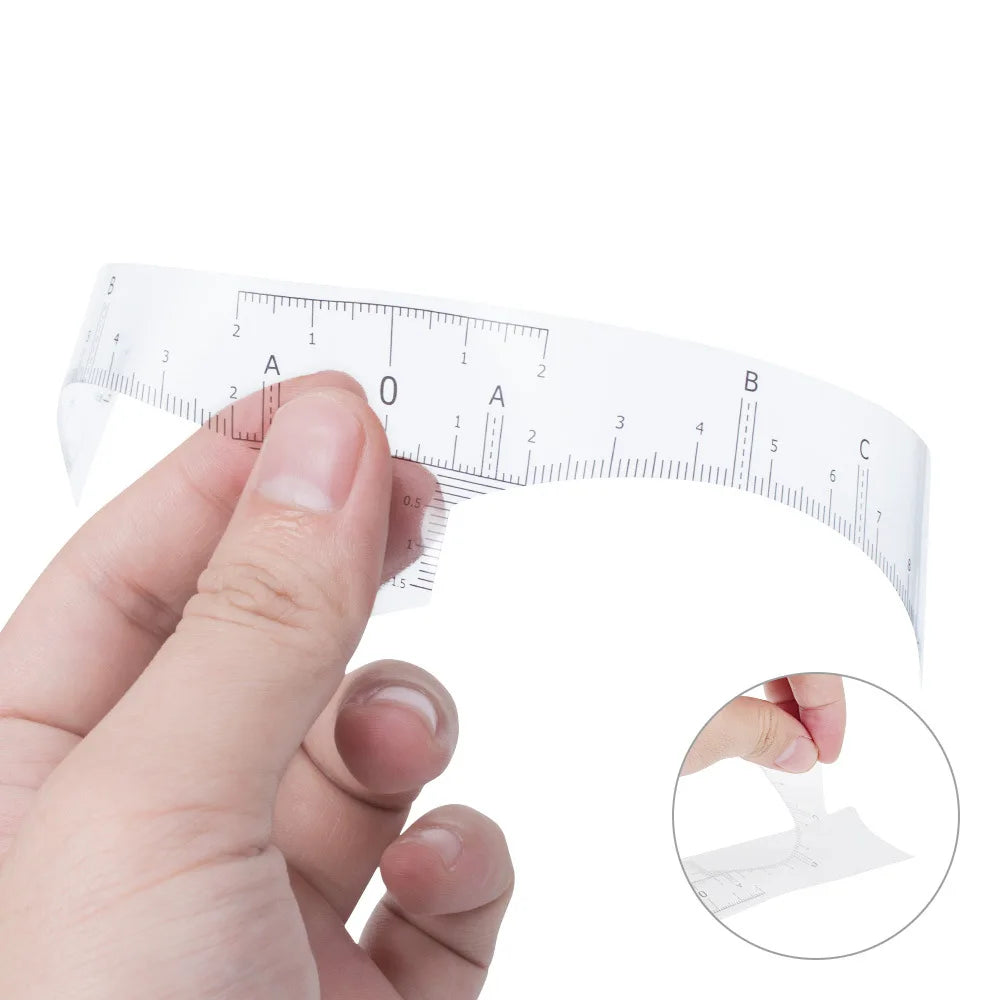Disposable Lot Eyebrow Ruler Sticker Adhesive Microblading Guide Qme