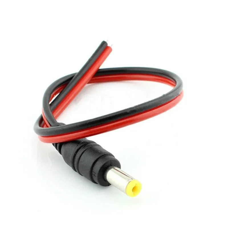 10PCS DC Power Connector 30cm Male Female Plug for LED Strip Wiring 5.5*2.1 Non-Waterproof Adapter Qme