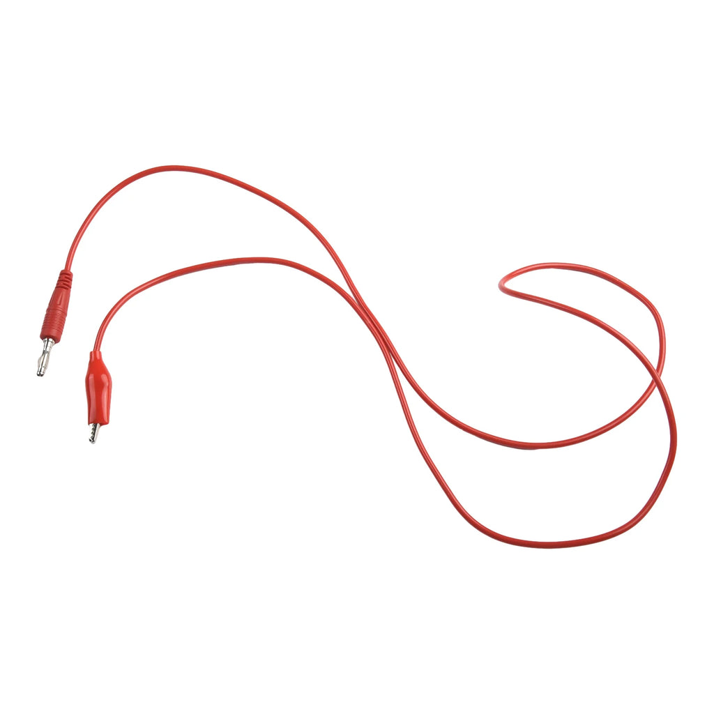 Multimeter Test-Leads Cable Line Wire 4mm Banana-Plug To Crocodile Clamp Soft Test Lead Double Stitch Alligator Test-Leads Clips Qme
