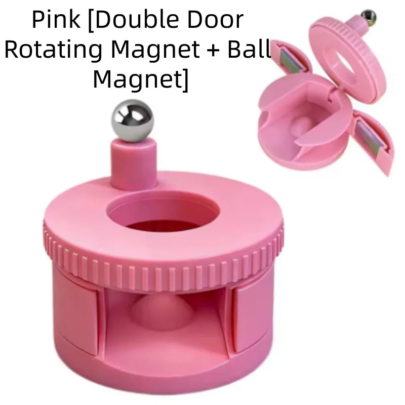 Rotating Automatic Glass Bead Cat's Eye Magnet Beginner Friendly Super Strong Magnet Rotating Cat Eye Nail Magnet Qme 1pcs pink 2