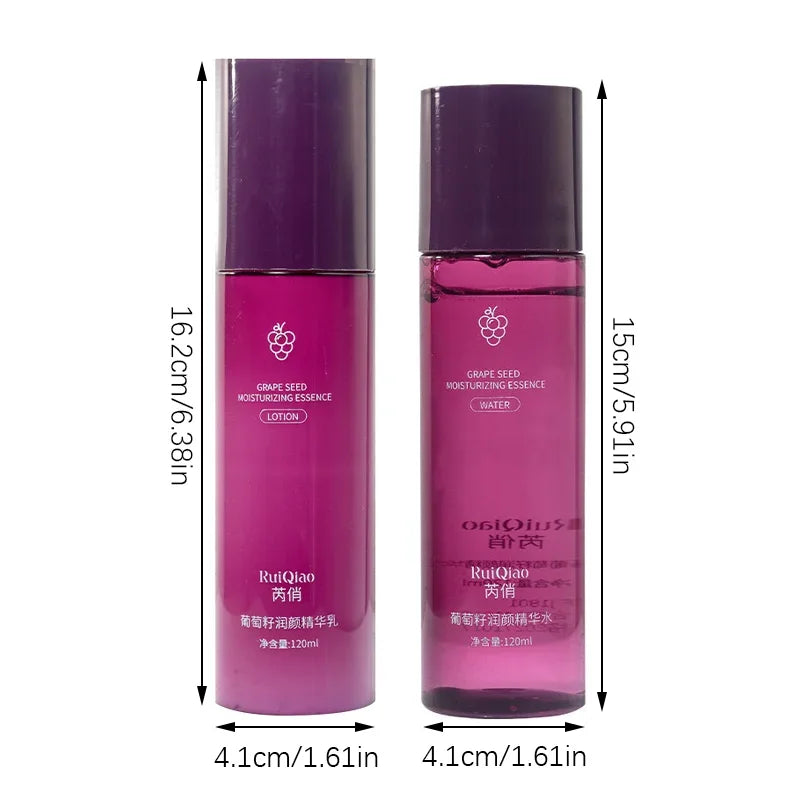Grape Seed Moisturizing Essence Emulsion Firming Whitening Anti Aging Qme