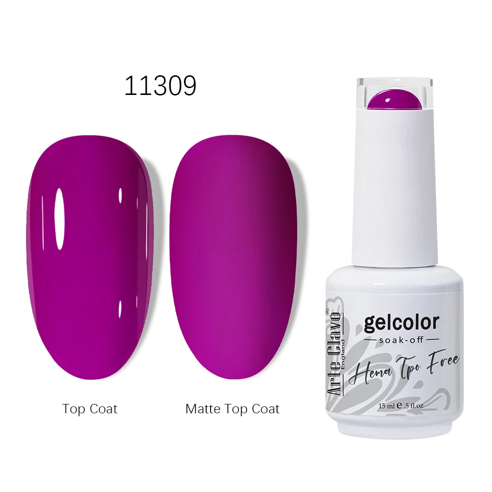 Arte Clavo HEMA TPO Gel Nail Polish Pink Series Semi Permanent Soak
