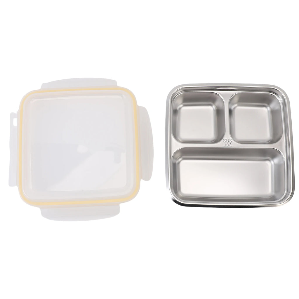 Freezer Lunch Box Outdoor Picnic Stainless Steel Food Container 1200m Capacity Lunch Box with Divided Compartments Qme 1200ml