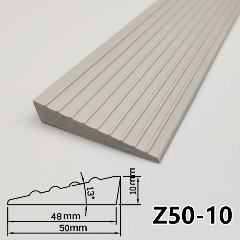 1Mx5cm Sweeping Robot Climbing Pad Self Adhesive Durable Non Slip Multi-Purpose Door Threshold Transition Bar Home Accessories Qme GRAY 1M