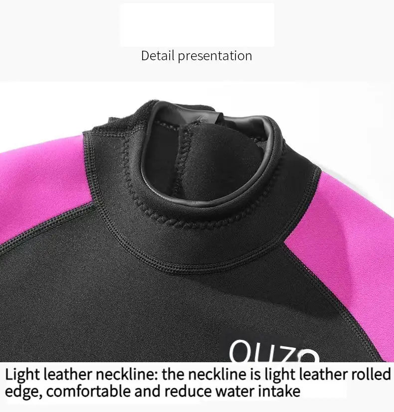 Neoprene Wetsuit Men Scuba Diving Full Suit Spearfishing Swimwear Snorkeling Surfing One Piece Set Winter Keep Warm Swimsuit Qme