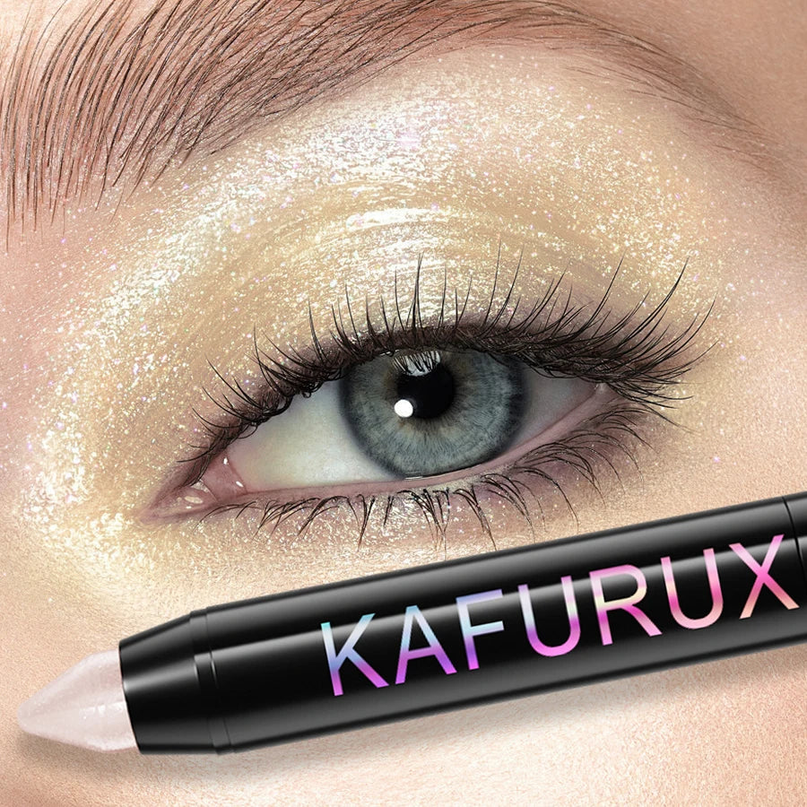24 Colors Pearlescent Glitter Eyeshadow Eyeliner Pencil Waterproof Qme