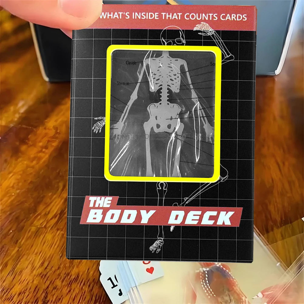 3D Image Educational Cards Reusable Funny Anatomy Poker Multi-Purpose Human Anatomy Playing Cards for Card Collectors Qme