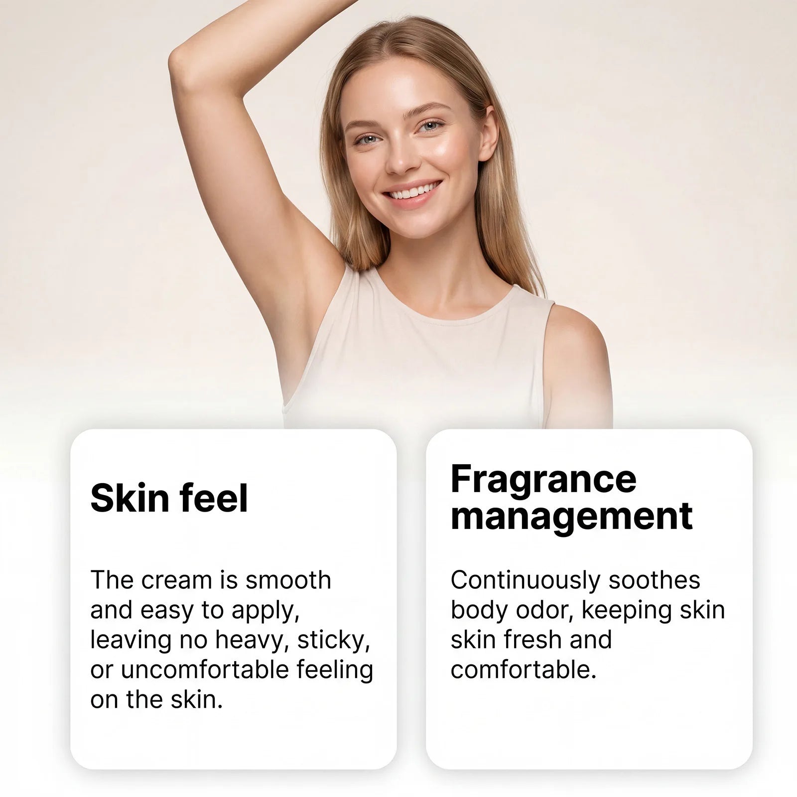 Jaysuing Deodorant Stick Anti Sweat Underarm Body Odor Removal Refreshing Daily Care Armpit Antiperspirant for Women & Men 83g Qme