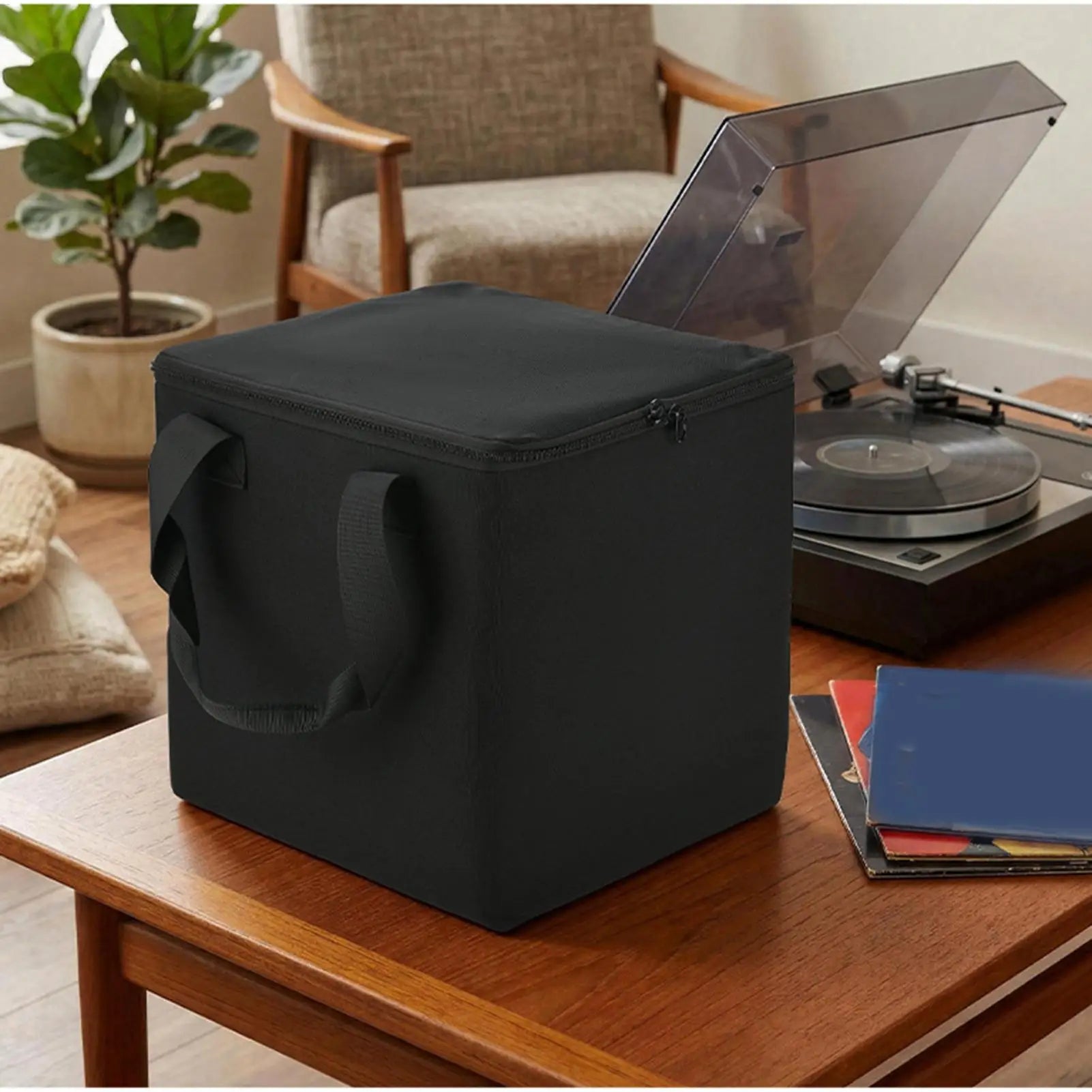 Record Album Storage With Lid Heavy Duty Organizer Holds 50 LP Records Storage Bags For Home Office School Attic Gig Collection Qme China Mainland