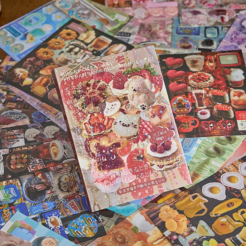 45 Sheets Ins Cute Food Laptop Scrapbook Journal Kawaii Stickers Qme