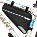 Bike Triangle Frame Bag - Bicycle Storage Bag Bike Accessories Road Mountain Cycling Saddle Pouch Bag Bicycle Accessories Bag Qme Light Grey