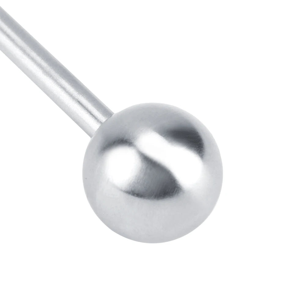 15.5cm Honey Stick Spoon Solid Honey Dipper 304 Stainless Steel Honey Dipper Drizzler Stirrer Spoon Mixing Stick Tool Qme