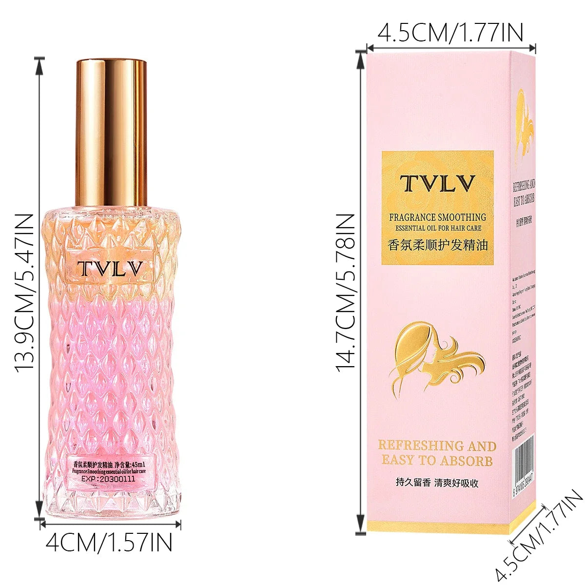 2 - in - 1 Hair Repair Perfume Hair Care Essential Oil: Deep Cleansing, Refreshing Scalp, Deep Care Qme