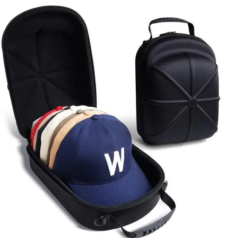 Baseball Hat Travel Bag Cap Display Case Storage Carrier Box Eva Qme