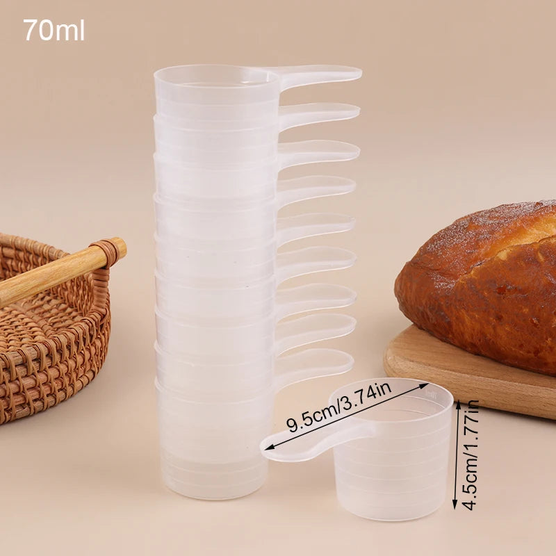 15 25 30 Transparent Plastic Milk Powder Spoon ML Graduated Kitchen Qme 35g 70ml