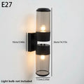 LED Wall Lamp Black Outdoor Wall Lamps Up And Down Towards Lighting For Indoor Room Decoration Garden Lighting Street Lights Qme B