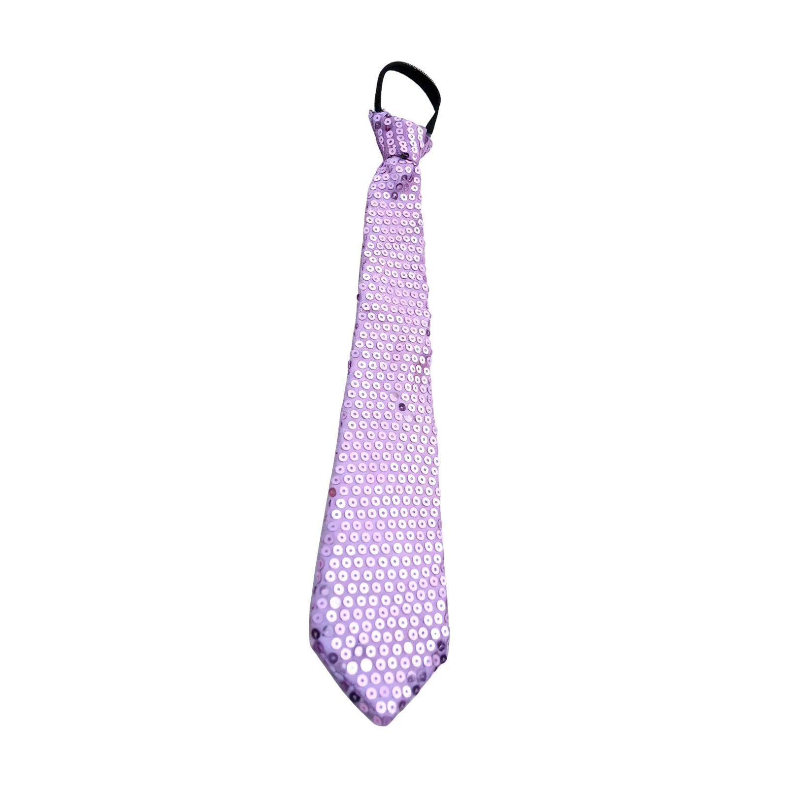 Shiny Sequins Neck Ties Men Women Stage Glitter Performance Prom Paillette Accessories Fashion Party Adjustable Necktie Qme Light Purple