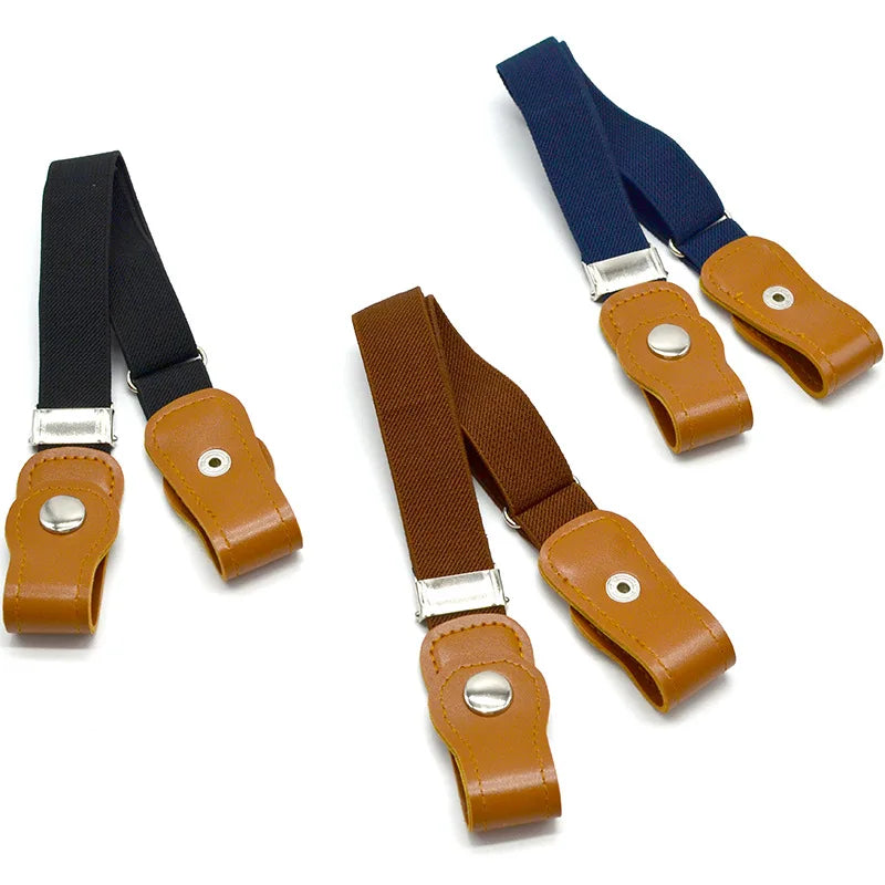 Belts Child Buckle-free Elastic Belt No Buckle Stretch Kids Toddlers Qme