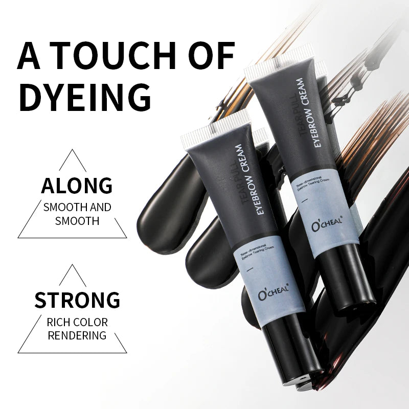 Tear Off Eyebrow Dye Lightweight Smooth Natural Rendering Waterproof Qme