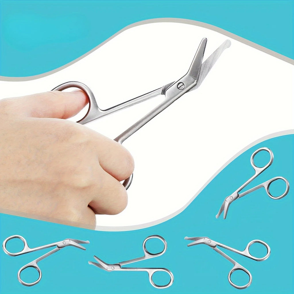 Mini Stainless Steel Bandage Scissor - Compact & Portable - Durable Medical Shear with Sharp Blades for Precise Cutting Qme