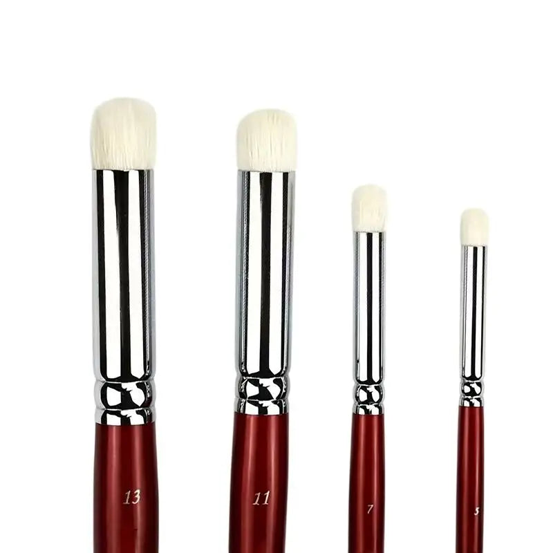 3 4 Dry Brush Miniature Painting Multi Use Drybrushes Model Coloring Qme red 4pcs