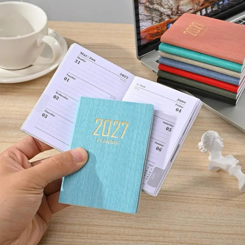 Mini Weekly Note Planner Pocket Agenda Book Calendar Students Home Qme